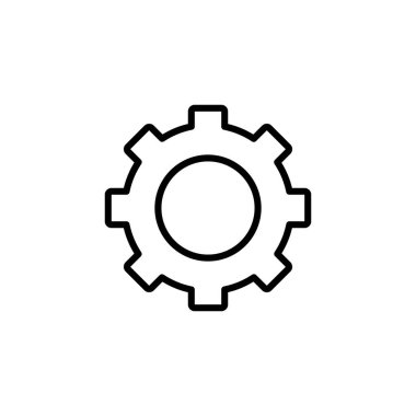 Servis onarımı. Beyaz arkaplanda izole edilmiş basit bir biçimdeki vektör işareti