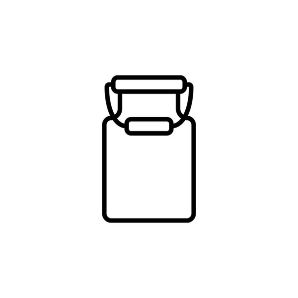 Envase, Envase, Envase. El icono de la línea en un estilo simple. Signo vectorial en un estilo simple aislado sobre un fondo blanco. 64x64 píxeles. — Archivo Imágenes Vectoriales