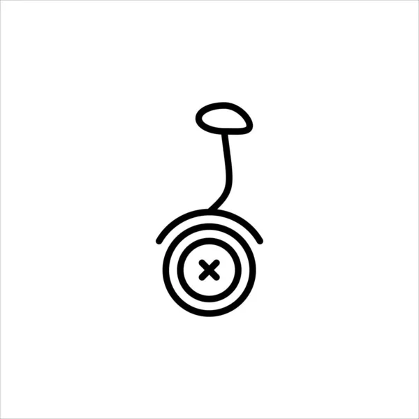 Hoverboard Line Icon In A Simple Style. Vector sign in a simple style isolated on a white background. Original size 64x64 pixels — Stock Vector