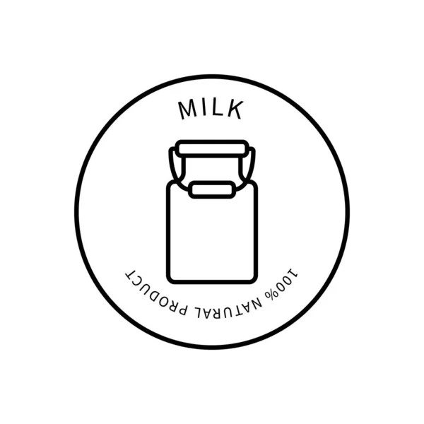 Εικονίδιο γραμμής γάλακτος σε απλό στυλ. Φυσικό προϊόν. Διάνυσμα υπογράψει σε ένα απλό στυλ που απομονώνονται σε λευκό φόντο. — Διανυσματικό Αρχείο