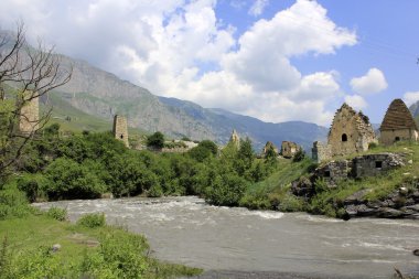 Panorama of the medieval village