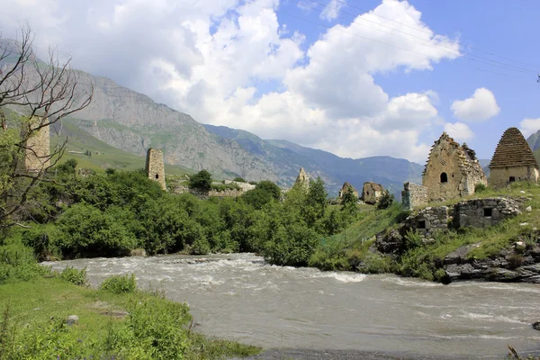 Panorama del pueblo medieval — Foto de Stock