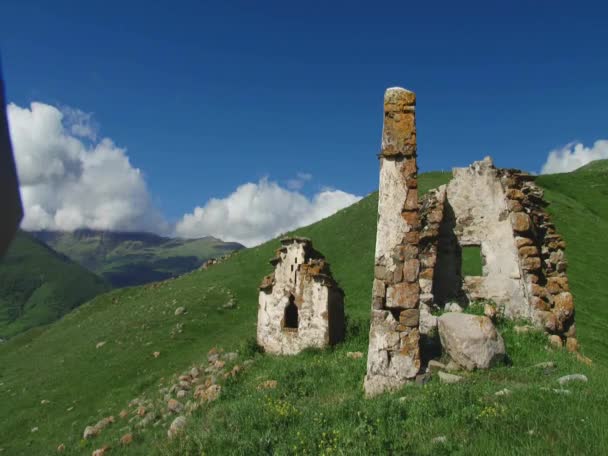 Mittelalterliche Hochlandsiedlungen — Stockvideo