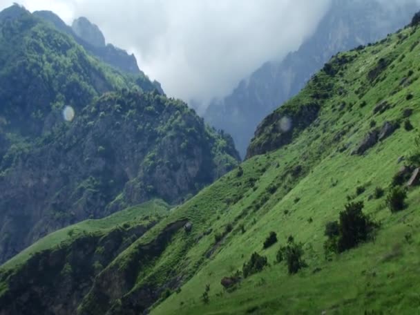 Kurtat mountain gorges — Stock Video