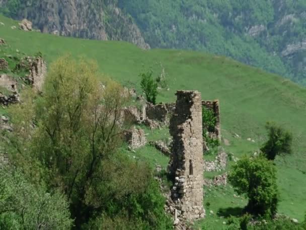 Mittelalterliche Hochlandsiedlungen — Stockvideo