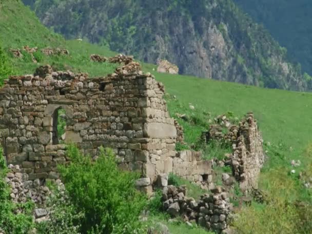 Mittelalterliche Hochlandsiedlungen — Stockvideo