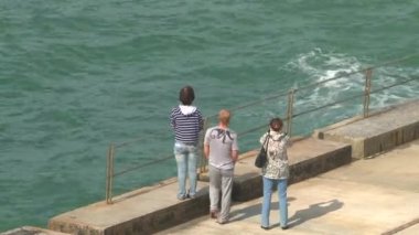Karadeniz üzerinde Sochi şehir manzaraları