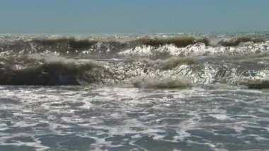 Sochi resort şehir sahil mesire bahar fırtınası