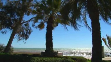 Sochi resort şehir sahil mesire bahar fırtınası