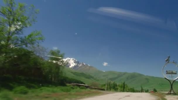 A trip to the mountainous roads in the Republic of North Ossetia-Alania, — Stock Video