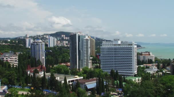 Lugares de interés de la ciudad de Sochi en el Mar Negro — Vídeo de stock