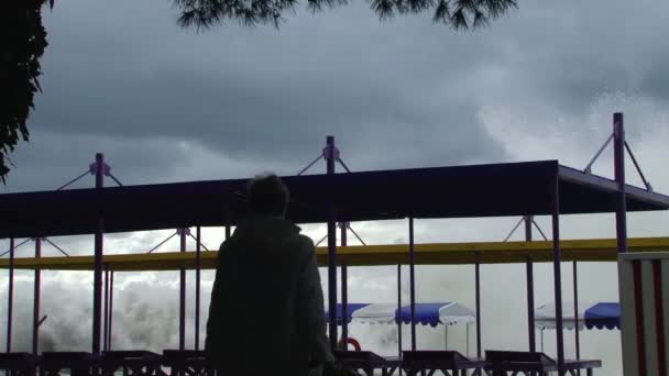 Tormenta de verano en el Mar Negro — Vídeos de Stock