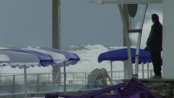 Tormenta de verano en el Mar Negro — Vídeos de Stock