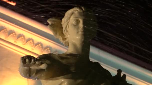 Ніч переглядів центру міста Сочі під час Олімпійських ігор в лютому 2014 — стокове відео