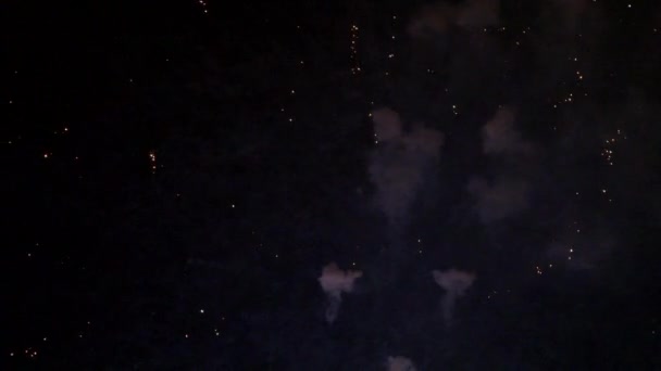 Fireworks uygulamasında şehir Soçi 2014 Kış Olimpiyat Oyunları sırasında — Stok video