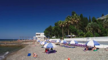 Beach tatil günlerinde, Karadeniz resort şehir Sochi