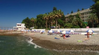 Beach tatil günlerinde, Karadeniz resort şehir Sochi