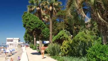 Beach tatil günlerinde, Karadeniz resort şehir Sochi