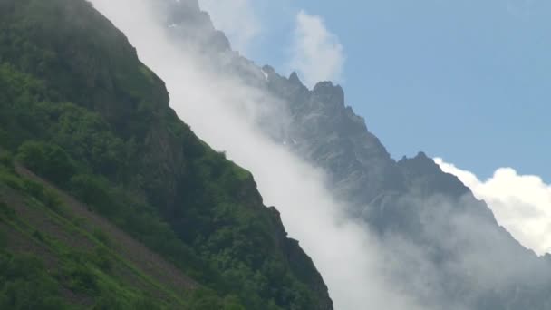 Garganta del Kurtat en Osetia del Norte . — Vídeo de stock