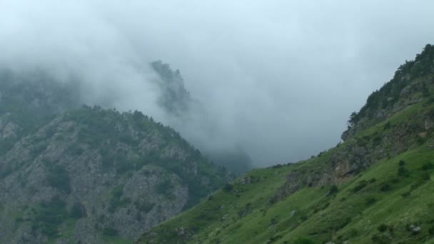 Kurtat 峡谷，在北奥塞梯. — 图库视频影像