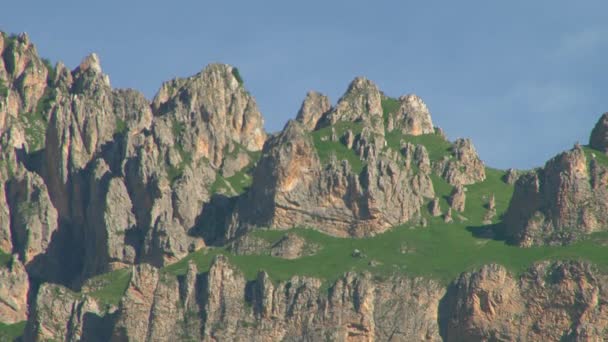 Türleri ve konumlar Kurtat gorges Kuzey Osetya-Alanya, Rusya, Kafkasya. — Stok video