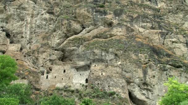 Türleri ve konumlar Kurtat gorges Kuzey Osetya-Alanya, Rusya, Kafkasya. — Stok video