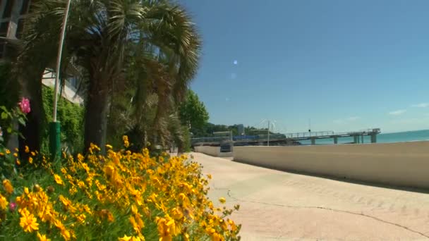 Vista de la franja costera de Sochi, Rusia — Vídeos de Stock