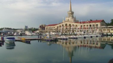 Görünüm liman kenti Sochi, Rusya Federasyonu