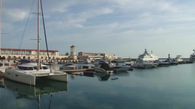 Görünüm liman kenti Sochi, Rusya Federasyonu