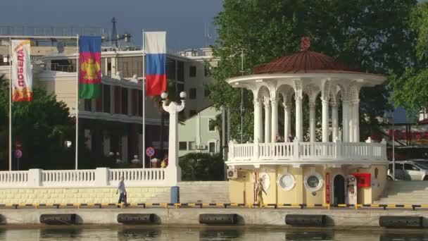 View seaport city of Sochi, Russia — Stock Video