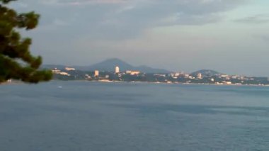 Soçi, Rusya'nın Karadeniz şehir on Sunset