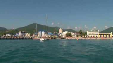 Karadeniz Köyü yaz tatili. Lazarevskoye dağlar. Sochi.