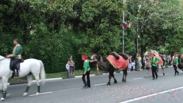 Festival karnaval'in şehir adını Sochi, Rusya Federasyonu — Stok video