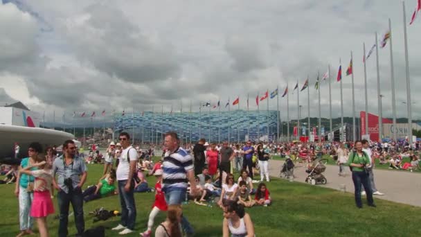 31. Mai 2015 im Olympiapark in Sotschi, Russland — Stockvideo