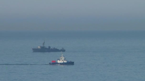 Rodzaje Morza Czarnego w pobliżu miasta Sochi, Kaukaz, Federacja Rosyjska — Wideo stockowe