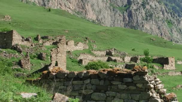 Kurtat Gorge Kuzey Osetya-Alanya, Kafkasya, Rusya — Stok video