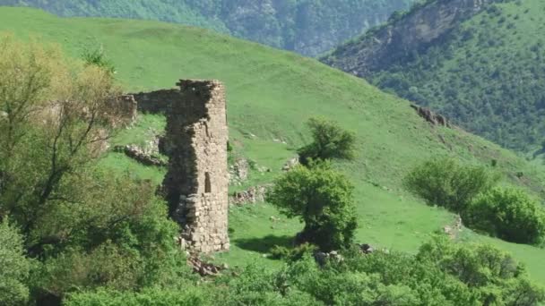 Kurtat Gorge na Ossétia do Norte-Alânia, Cáucaso, Rússia — Vídeo de Stock