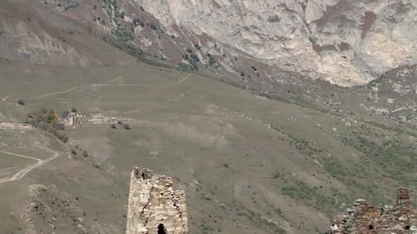 Natur Kurtat Gorge i Nordossetien, Kaukasus, Rusland . – Stock-video