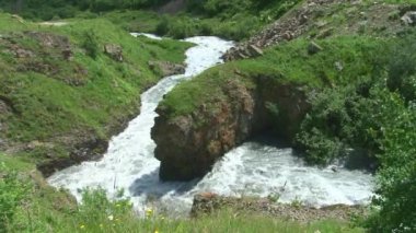 Doğa Kurtat Gorge Kuzey Osetya'da, Kafkasya, Rusya Federasyonu.