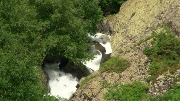 Naturaleza Kurtat Garganta en Osetia del Norte, Cáucaso, Rusia . — Vídeos de Stock