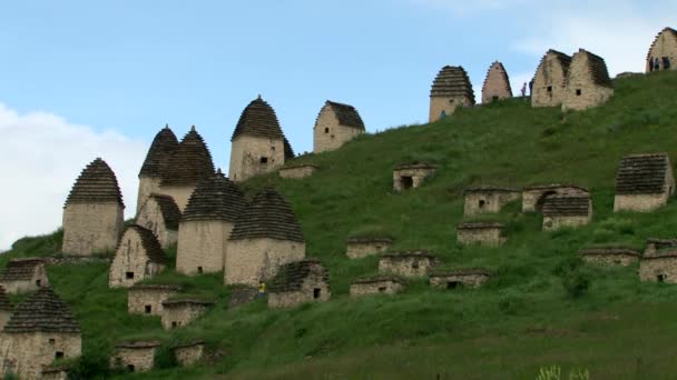 Ciudad medieval mertvyh.Severnaya Osetia. Cáucaso. Rusia . — Vídeos de Stock