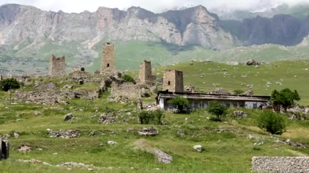 Kurtat Gorge Noord-Ossetië-Alanië, de Kaukasus. — Stockvideo