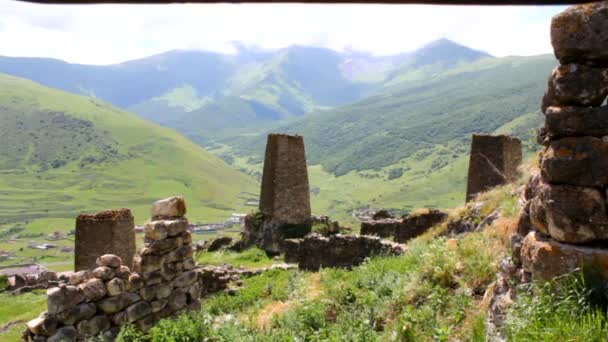 Kurtat Gorge North Ossetia-Alania, the Caucasus. — Stock Video