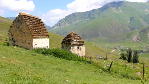 Kurtat Gorge North Ossetia-Alania, the Caucasus. — Stock Video