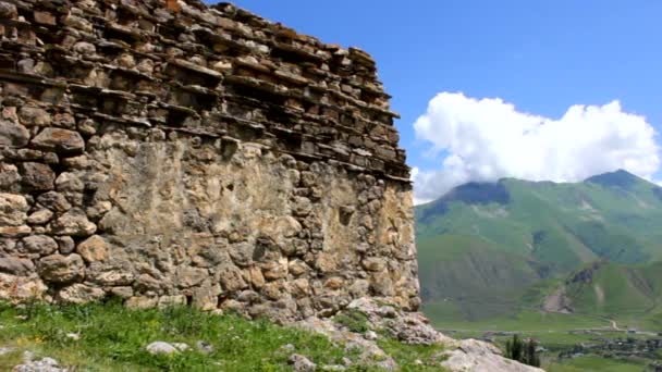 Kurtat Gorge Noord-Ossetië-Alanië, de Kaukasus. — Stockvideo