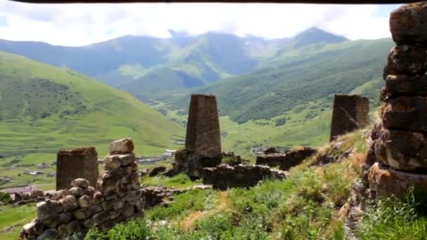 Kurtat Gorge North Ossetia-Alania, the Caucasus. — Stock Video