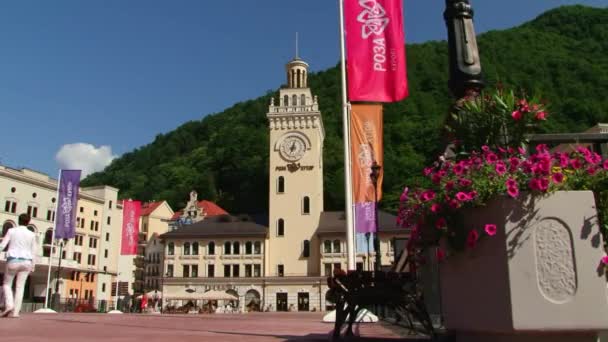 Sochi - Krasnaya Polyana - Rosa Khutor — Stok video