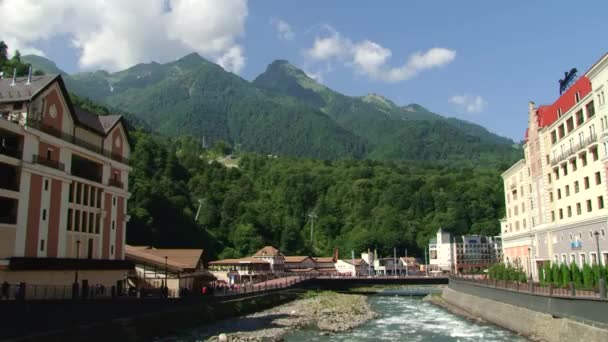 Sochi - Krasnaya Polyana - Rosa Khutor — Vídeos de Stock