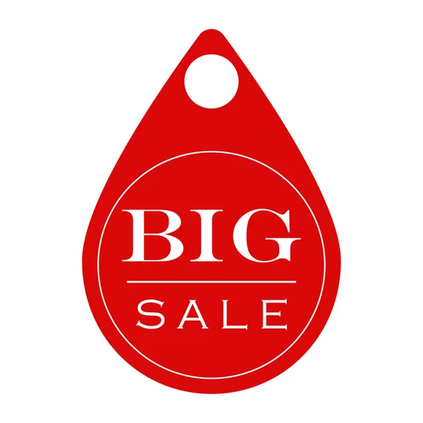 Red Badge Label Special Offer Big Sale Vector Illustration — Stock Vector