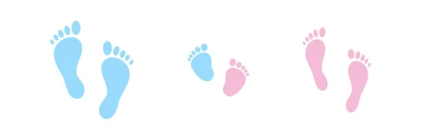 Family Foot Prints Vector Illustration — Stock Photo, Image